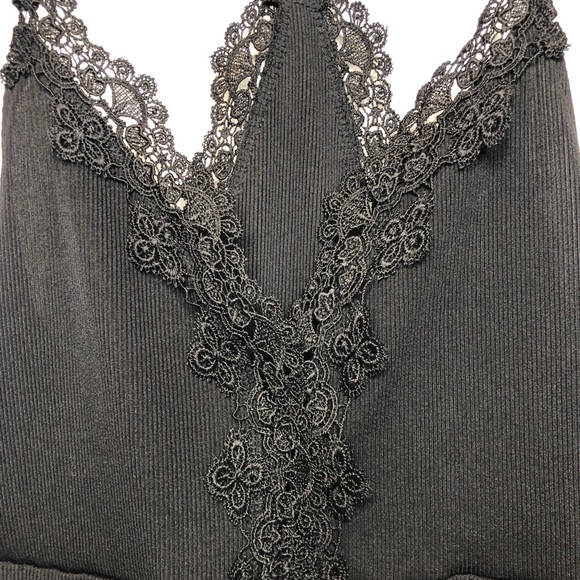 TopShop Lace Trim Strappy Bodysuit 8 - Picture 2 of 7